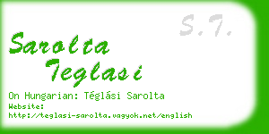 sarolta teglasi business card