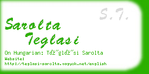 sarolta teglasi business card